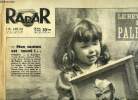 Radar n° 382 - Le revenant de Palestro, C'étaient mes copains, Pour combattre avec les moindres risques, Lucien François adorait le sport et les ...