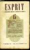 Esprit n&deg; 117 - T&eacute;moignage et efficacit&eacute; par Jean Lacroix, Le chevalier du graal ou l'intelligence engag&eacute;e-d&eacute;gag&eacute;e par Emmanuel Mounier, Les ...
