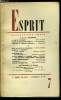 Esprit n&deg; 124 - S.O.S. a l'universit&eacute;, La crise de l'universit&eacute; par Jean Lacroix, L'an&eacute;mie de l'enseignement sup&eacute;rieur par V. Kouteynikoff, ...