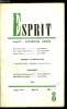 Esprit n° 229 - Erica et ses frères par Elio Vittorini, Nous enfants d'Hiroshima par Pierre Emmanuel, Lettre du Jura par Jean Vagne, Les chances du ...