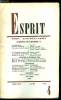 Esprit n° 237 - Sciences de l'homme II, La psychiatrie par Henry Ey, Sciences politiques par Georges E. Lavau, Livres de sciences humaines par Mikel ...