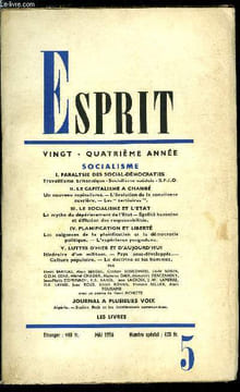 Esprit n° 238 - Socialisme - Paralysie des social-démocraties, travaillisme britannique, Socialisme suédois, S.F.I.O., Le capitalisme a changé, Un ...