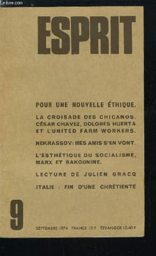 Esprit n° 438 - Technologie et responsabilité pour une nouvelle éthique par Hans Jonas, Réponse a Hans Jonas par Richard Marienstras, Répons a Hans ...