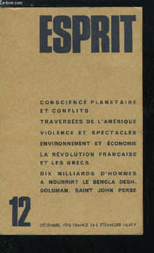 Esprit n° 452 - Mondialité et conflits par Jean Jacques Lentz, De l'autre coté de la nuit : l'Amérique par Georges Baguet, Toujours l'Eldorado par ...