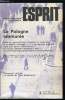 Esprit n° 63 - La Pologne emmurée, Solidarité - Un mouvement social par F. Dubet, Examen de conscience par Jan Jozef Lipski, Solidarité n°37 par ...