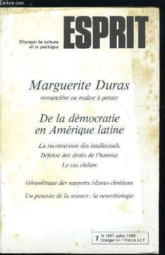 Esprit n° 116 - De la démocratie en Amérique Latine - De la révolution a la démocratie par Norbert Lechner, Comment tient le régime militaire chilien ...