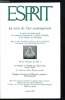 Esprit n&deg; 179 - Quels crit&egrave;res d'appr&eacute;ciation esth&eacute;tique aujourd'hui ? a partir du ready-made, Marcel Duchamp et ses c&eacute;libataires m&ecirc;me par Marc le ...