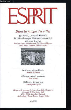 Esprit n° 202 - Référendum par défaut, Dans la jungle des villes, La ville : chronique d'une mort annoncée ? par Joel Roman, L'homme a la rue par Jean ...