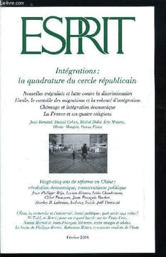 Esprit n° 302 - L'etat, la recherche et l'université, Rohinton Mistry : l'Inde et la logique du réalisme par Alexis Tadié, La diagonale et la pente, ...