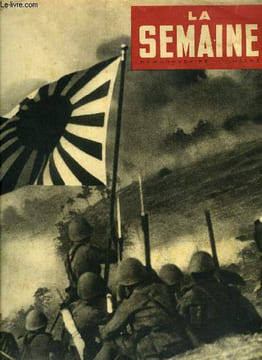 La semaine n° 81 - Premières photos de la guerre du Pacifique, Sept hommes vont juger a Riom, Ils apprennent la gamme sur les marches d'un escalier, ...