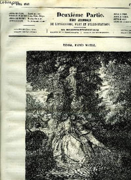 La semaine 4e année n° 13 - Paysage, d'après Watteau, La Gaëtana par Paul Foucher, Mémoire sur la formation politique de l'espagne par M. Mignet, Les ...