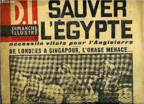 Dimanche illustré n° 23 - Ennemis chevaleresques, le duc d'Aosteet Cunningham échangent des télégrammes : Merci dit le vice roi au général anglais, ...