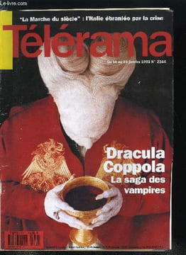 Télérama n° 2244 - Le retour de Dracula, Claude Marchesin et Serge Raynaud, A propos des nuits fauves, le sida au cinéma, Dracula, de Francis Ford ...