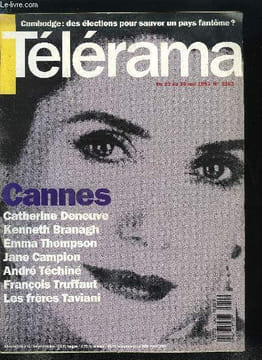 Télérama n° 2262 - Le Cambodge a la veille des élections, de notre envoyé spécial Thierry Leclère, La croisette de l'imaginaire, Beaucoup de bruit ...