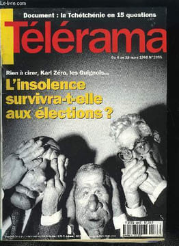 Télérama n° 2355 - La Tchétchénie en quinze questions, A Saigon, Tran Anh Hung tourne Cyclo, Pret a porter de Robert Altman, Le 45e festival de ...