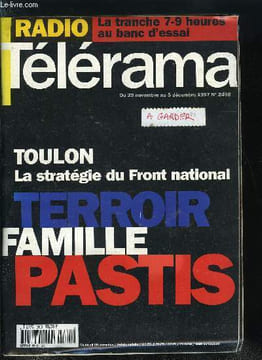 Télérama n° 2498 - La stratégie du Front national a Toulon, Le gout de la cerise d'Abbas Kiarostami, entretien avec le réalisateur, Ces téléfilms qui ...