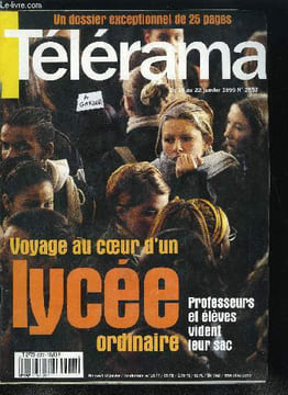Télérama n° 2557 - Voyage dans un lycée ordinaire a Meaux, Au coeur du mensonge de Claude Chabrol, et portrait de l'acteur Jacques Gamblin, Xiao Wu ...