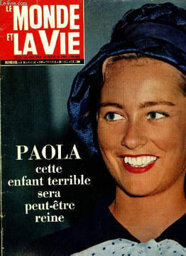 Le monde et la vie n° 102 - Paola, cette enfant terrible qui sera peut être reine par Guy le Bolzer, Ne tirez pas sur les blousons noirs par Sylvie ...