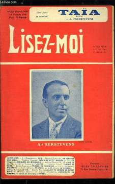 Lisez-moi - nouvelle série - n° 205 - Taïa par A. t'Serstevens, On demande une bonne par Miguel Zamacois, Patachou petit garçon par Tristan Derème, ...