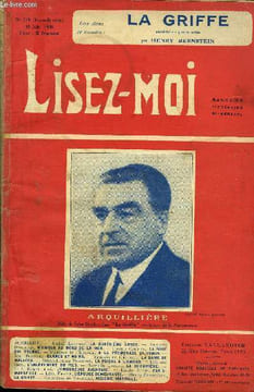 Lisez-moi - nouvelle série - n° 339 - La quatrième corde (suite) par André Armandy, Musique au bord de la mer par Auguste Dorchain, La roue qui tourne ...