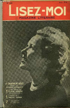 Lisez-moi - nouvelle série - n° 468 - Le chantier des rêves (suite) IV par André Armandy, Le double visage de l'amour par Marthe Ravenne, Le pardon ...