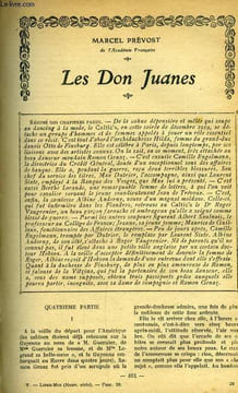 Lisez moi - nouvelle série - n° 38 - Les Don Juanes, quatrième partie par Marcel Prévost, Notre compagne par André de Lorde, Monsieur des Lourdines ...