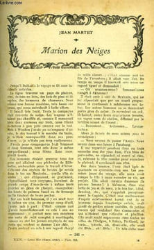 Lisez moi - nouvelle série - n° 188 - Marion des neiges par Jean Martet, Line par Séverine, Ca me rappelle quelque chose par René Boylesve, Le roi ...