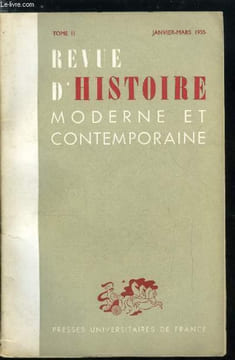 Revue d'histoire moderne et contemporaine tome II - La crise sociale lyonnaise a la veille de la révolution par Louis Trénard, La concentration dans ...