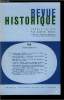 Revue historique n° 496 - Les nations et le sentiment national dans l'Europe médiévale par Karl Ferdinand Werner, L'évolution de l'ordre sénatorial ...