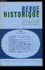 Revue historique n° 507 - Présence de Maurice Crouzet par Fernand Braudel, L'oeuvre historique de Maurice Crouzet par Pierre Renouvin, Raymond de ...
