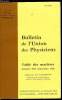 Bulletin de l'union des physiciens n° 641 - Table des matières (octobre 1965-septembre 1980) par J.P. Charpentier. Collectif