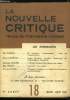 La nouvelle critique n° 18 - Un nouveau communisme sans les communistes ? par Jean Kanapa, James Burnham, nouveau Rosenberg de l'impéralisme américain ...