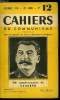 Cahiers du communisme n° 12 - Numéro spécial pour le 70e anniversaire de Staline - Vive Staline par Maurice Thorez, Comment ils ont conquis le bonheur ...