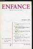 Enfance n° 2 - Emploi préférentiel d'une main et préhension fine entre 7 et 12 mois par G. Sounalet, Pertinence de différences et fréquence ...