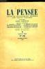 La pensée - nouvelle série n° 20 - L'encyclopédie de la Renaissance française va paraitre par Marcel Prenant, Le Plan Marshall et l'avenir de l'Europe ...