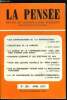 La pens&eacute;e - nouvelle s&eacute;rie n&deg; 168 - Les contradictions de la reproduction par Vincent Petit, Dialectique de la parent&eacute; par Raoul Makarius, La gen&egrave;se ...