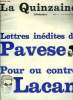 La quinzaine littéraire n° 20 - De l'autre coté du Mur par Jean Tailleur, Trouverai-je la Sibylle ? par Carlos Fuentes, Qui était Pavese ? par ...