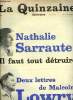 La quinzaine littéraire n° 50 - Nathalie Sarraute et les secrets de la création par Geneviève Serreau, Anamorphoses par Severo Sarduy, Un romancier ...