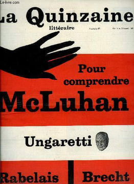 La quinzaine littéraire n° 69 - La dérobée par Bernard Pingaud, Défense de la littérature, Le verbe aimer, Les chimères par Rémi Laureillard, Soixante ...