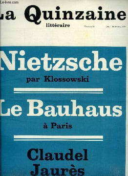 La quinzaine littéraire n° 70 - Lecture de la poésie américaine par Maurice Nadeau, Les confessions de Nat Turner par Serge Fauchereau, Steinet et la ...