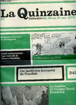 La quinzaine littéraire n° 242 - La réclusion solitaire par Bernard Noel, Gaston Lucas, serrurier par Serge Koster, Le jardin de l'asile par Pierre ...