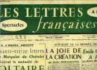 Les lettres françaises n° 504 - A l'hotel Drouot, soixante treize lettres de la Marquise du Chatelet éclairent la maturité de Voltaire, La joie de la ...