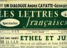 Les lettres françaises n° 507 - Pourquoi nous sommes contre la C.E.D. par Pierre Gascar, Ethel et Julius, pièce en six tableaux de Léon Kruczkowski, ...