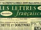 Les lettres françaises n° 520 - Nous assistons a ce qui comment, Pichette et Dobzynski par Aragon, Picasso a la maison de la pensée française, André ...