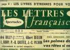 Les lettres françaises n° 546 - Prix Goncourt, prix Renaudot, les palmes dont je vois vos têtes si couvertes par André Wurmser, André Billy, Albert ...