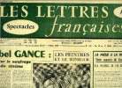 Les lettres françaises n° 559 - Abel Gance : éviter le naufrage du cinéma, Les peintre et le bonheur, La poésie a la fin de l'hiver 54-55, trois ...
