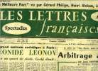 Les lettres françaises n° 613 - Un grand écrivain soviétique a Paris : Leonide Leonov, il y a un quart de siècle, Gorki disait, Arbitrage amical par ...