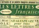 Les lettres françaises n° 647 - Le beau role par Elsa Triolet, Shakespeare pour tous, Richard III a l'écran par Martine Monod, Opportunité de la ...