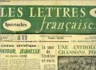 Les lettres françaises n° 655 - Le cinéma soviétique : Bonjour, jeunesse par Georges Sadoul, La soeur de Tchekhov est morte, Une anthologie des ...