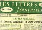 Les lettres françaises n° 658 - Aragon et Jean Cocteau : Entretiens sur le musée de Dresde, Matériau pour la mort et son métier par Robert Merle, ...